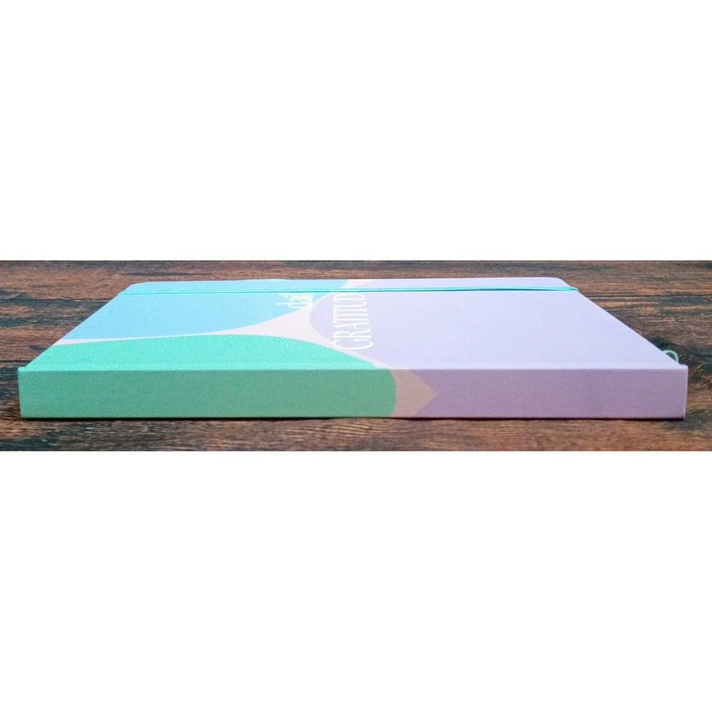 Spritz Daily Gratitude Journal Pastel Colorblock Hardcover Planner 120 Sheets